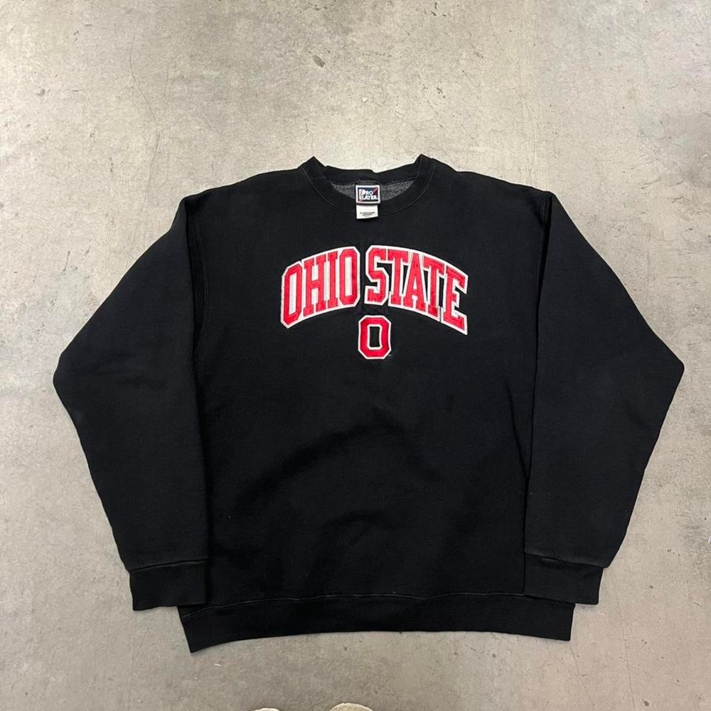 Vintage Y2K pro player Ohio state embroidered crew‎ neck sweatshirt